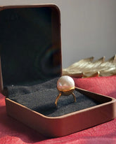 Silver Ring With Pearl