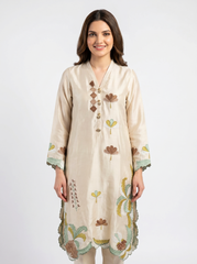 Light Mint Sheesha Silk Dress with Medium Silk Dupatta