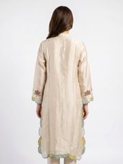 Light Mint Sheesha Silk Dress with Medium Silk Dupatta