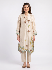 Light Mint Sheesha Silk Dress with Medium Silk Dupatta